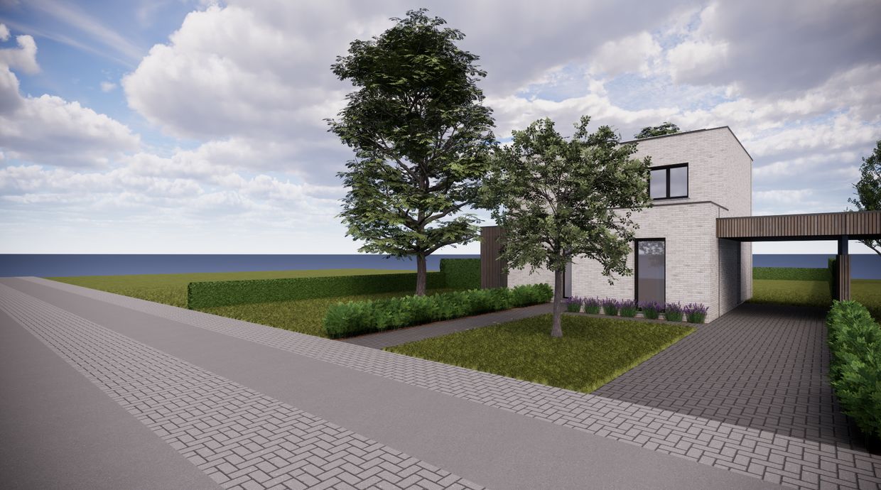 Verkaveling Neeroeteren met woningen en bouwgronden