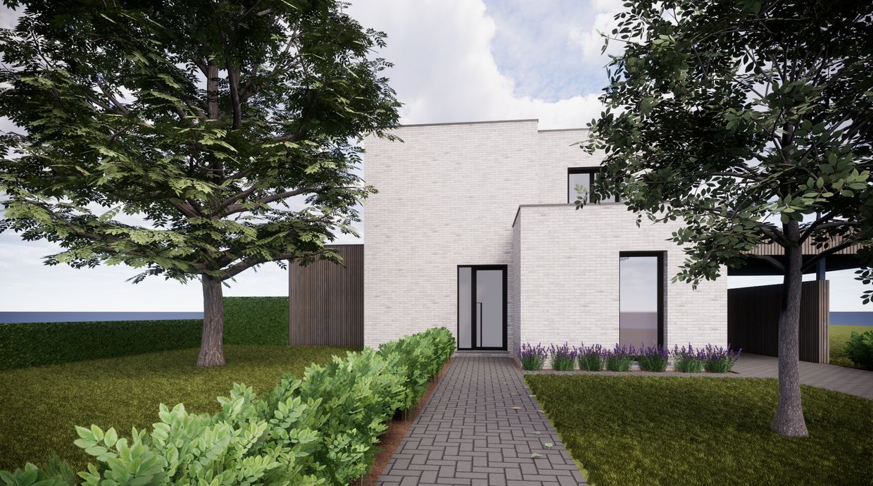 Verkaveling Neeroeteren met woningen en bouwgronden