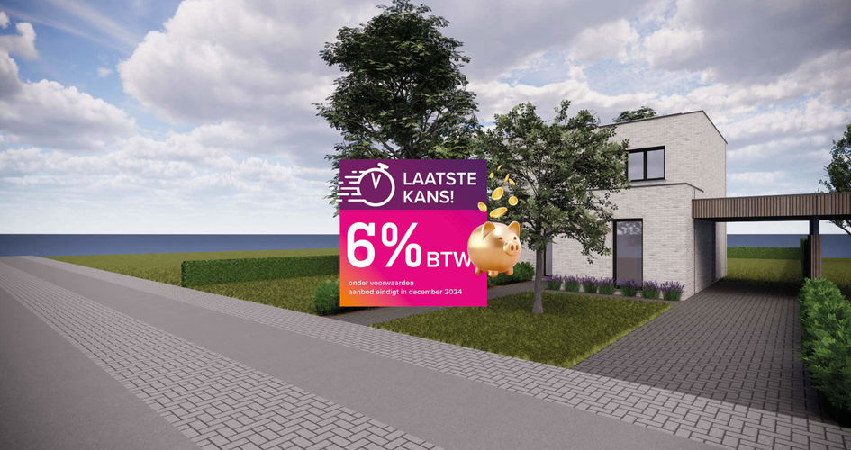 Verkaveling Neeroeteren met woningen en bouwgronden